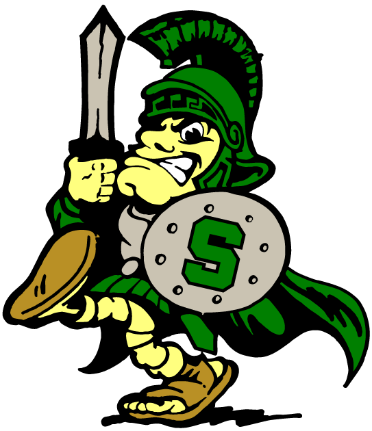 Michigan State Spartans 0-Pres Mascot Logo diy fabric transfer